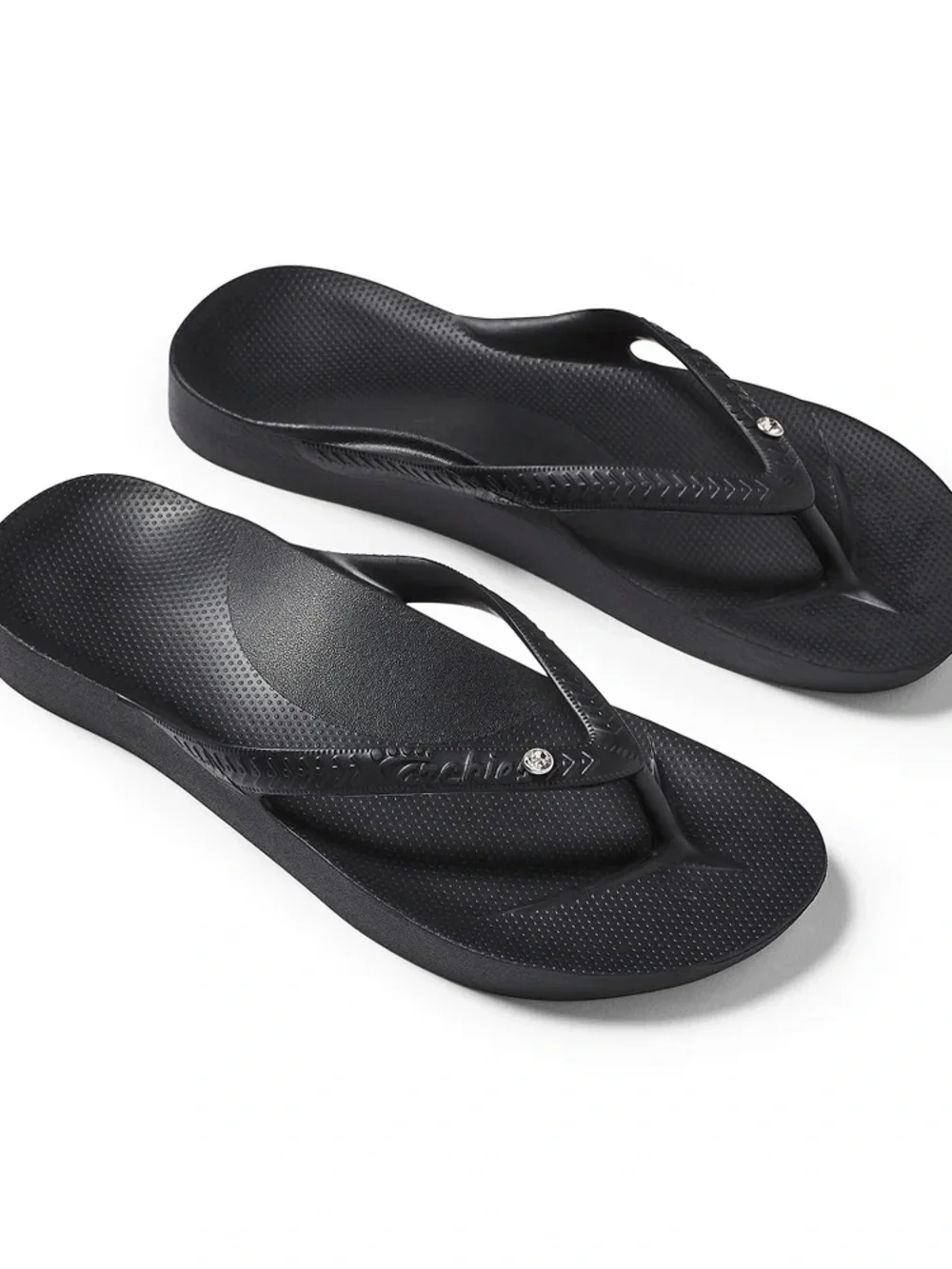 Archies Black womans  Flip Flops - Sandals